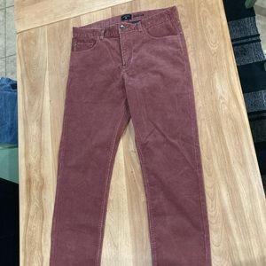 Quicksilver red corduroy pants